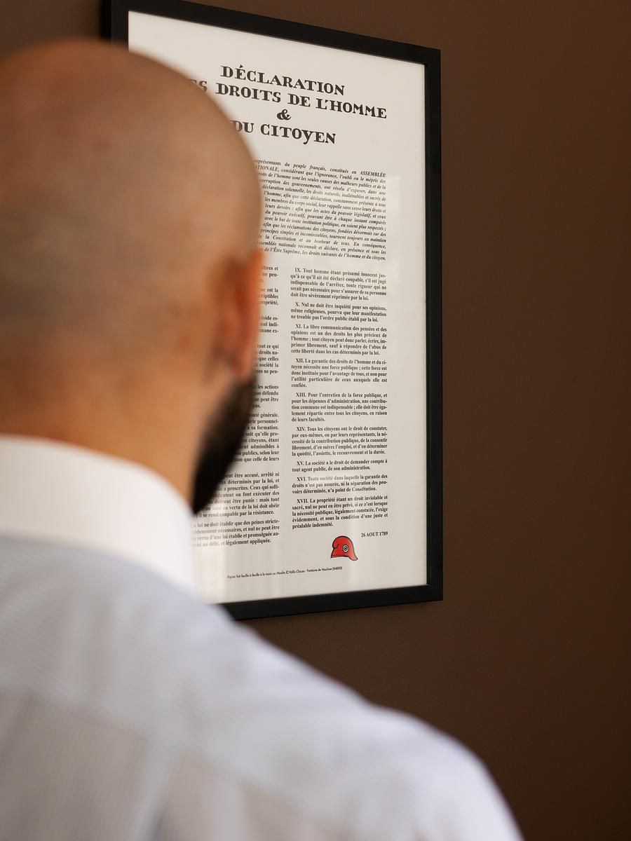 La Déclaration des droits de l'homme et du citoyen, au cabinet